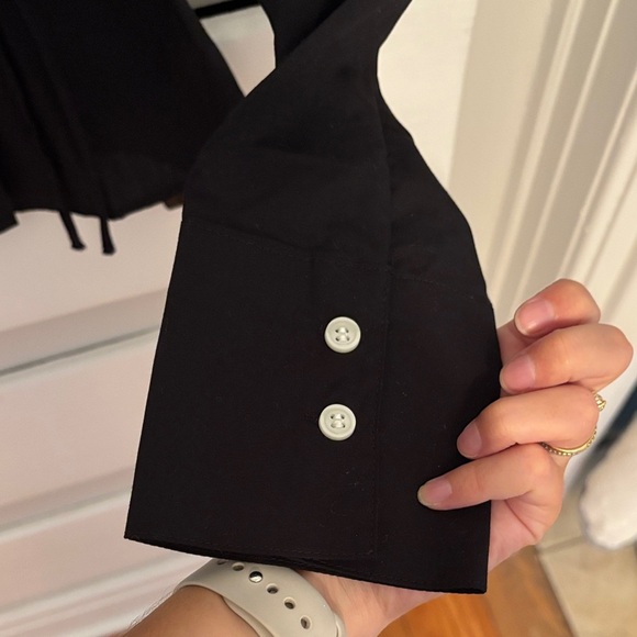 H&M Black Wrap Blouse - Picture 4 of 5